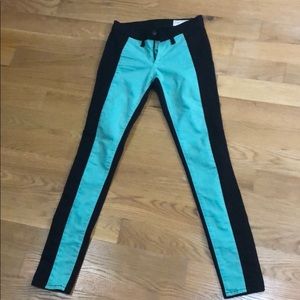 Rag and bone two tone jeans
